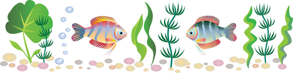 Fish on a sea-bottom © Ziablik