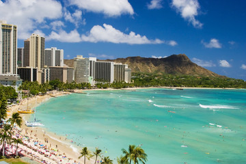 waikiki beach on Oahu, Hawaii