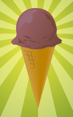 Ice cream cone illustration