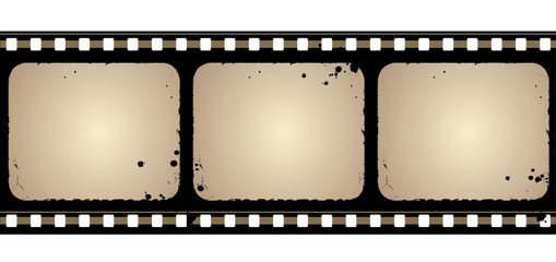 Grunge film frame - vector