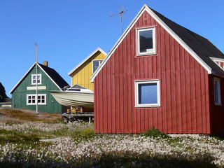 Sisimuit bunte Häuser