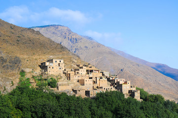 village in the high atlas mountains