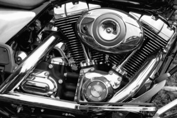 Fototapeta premium engine of the motorcycle