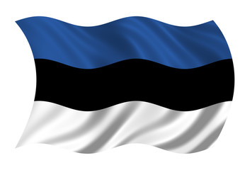 Naklejka premium Republic of Estonia Flag