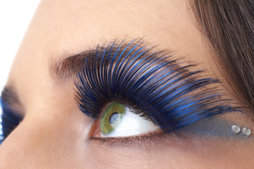 Macro shot of beautiful eyes