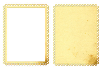 Paper frame and background