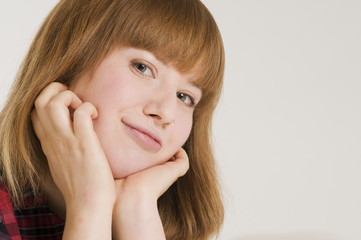 Fototapeta premium portrait of young woman_horizontal