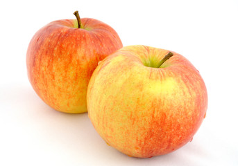 Two red apples