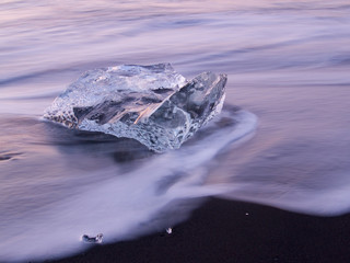 ice on the beach