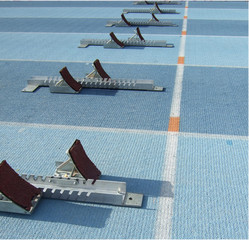 Starting point for athlets on the go at reaching the finishline