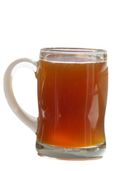 mug of kvass isolated  on white