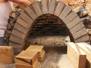 construyendo un horno