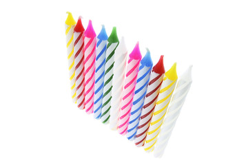 A Row of Birthday Candles