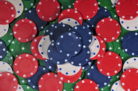 poker chip abstract
