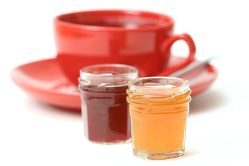 cup of tea with confiture