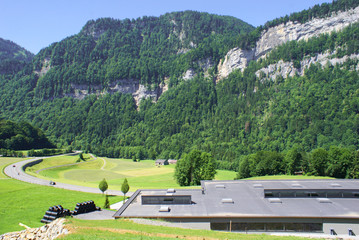 moderne Architektur in den Alpen