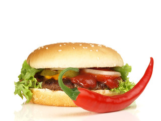 Cheeseburger mit Chili