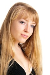 Portrait of the blond girl