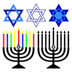 Channukah vector collection