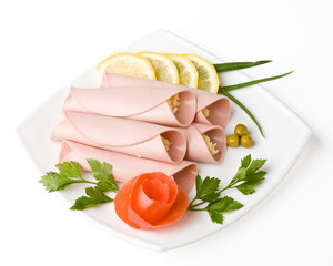 Rolls from sausage and cheese