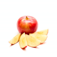 Red Apple and slices