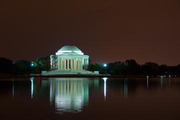 Jefferson Memorial at night, Washington DC