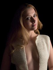Portrait of girl in bind