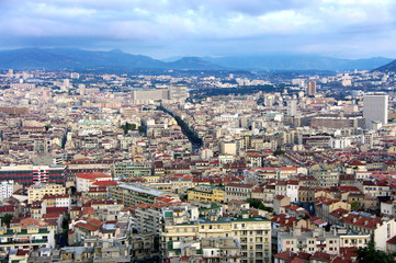 Vue aérienne de Marseille, France