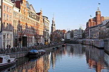 Fototapeta na wymiar Amsterdam miasto w Holandii