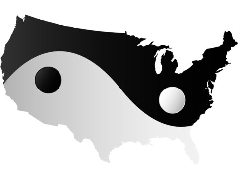 american map yin and yang