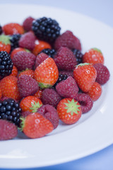 berries on a bowl
