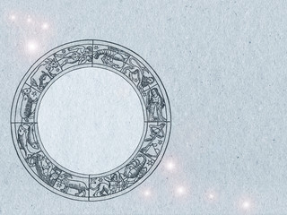 CARTA PER OROSCOPO CON CIELO ZODIACALE