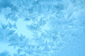 Frosty pattern on window