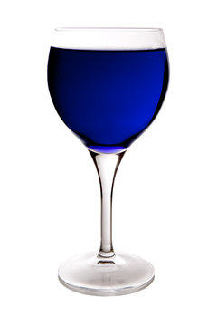 Blue Wine Glass