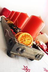 Weihnachtskerzen Dekoration