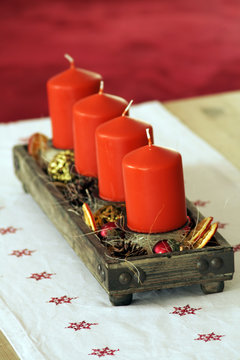 Weihnachtskerzen Dekoration