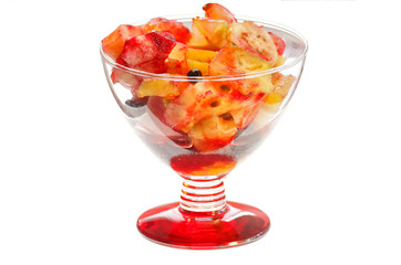 Salade de fruits dans une coupe