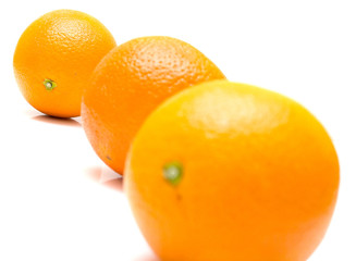 whole ripe oranges