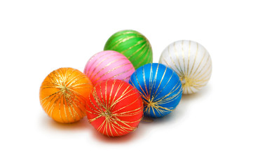 Christmas decoration isolated on the white background