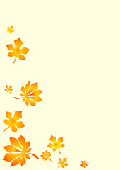 Autumn background in orange colour