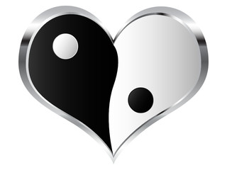 yin and yang heart