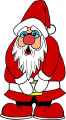 Santa Claus need toilet
