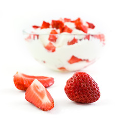 Strawberry and cream dessert