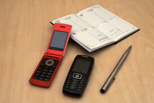 mobiles? pen and organizer