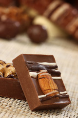 Sweet chocolate candies, chocolate series