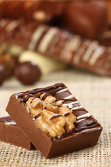Sweet chocolate candies, chocolate series