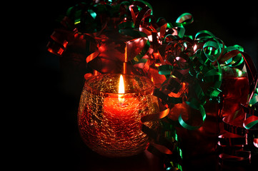 Christmas Candle with Gifts
