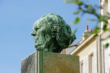 Buste d'Honoré Daumier, Marseille, France.