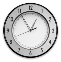 Wall Clock, isolated on white background