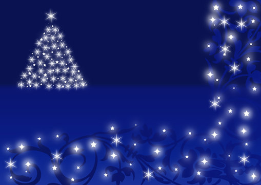 sfondo natale blu